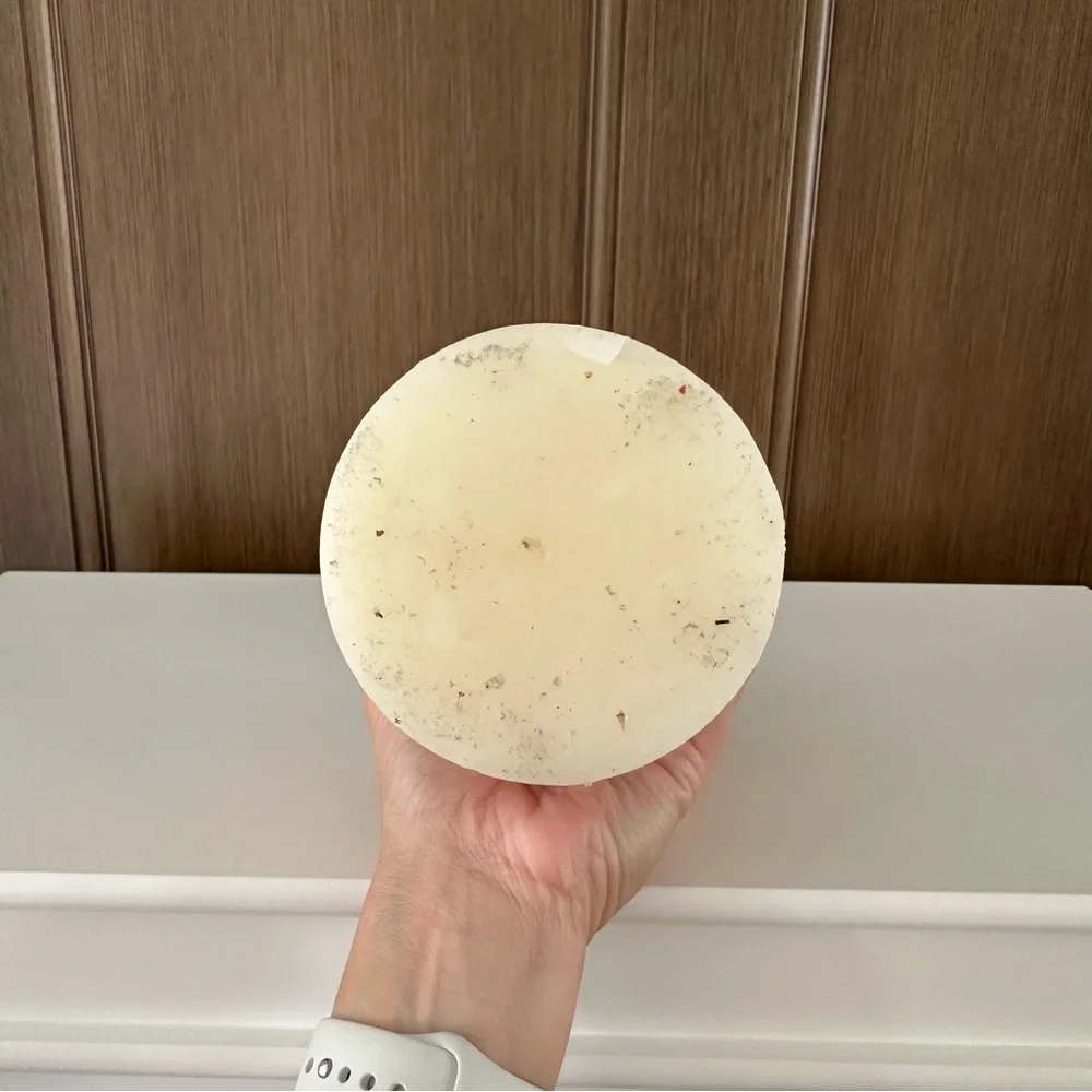 Large Cream Studded Candle